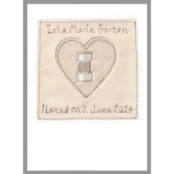 Personalised Heart New Baby Or Christening Card For Girl, 8 of 12
