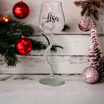 Personalised Rose Shaped Champagne Glass, 6 of 8