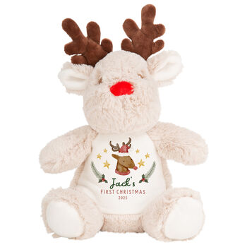 Personalised Baby’s First Christmas Reindeer Teddy, 3 of 3