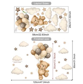 Floating In The Clouds Balloon Bear, 6 of 6