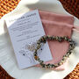 Dalmatian Jasper Chip Bracelet Gift With Pouch And Card, thumbnail 2 of 5