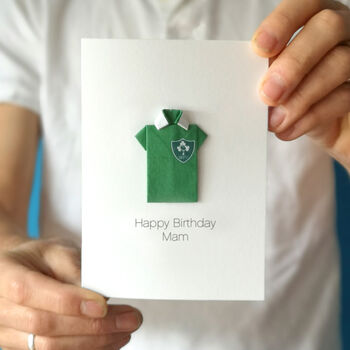 Personalised Rugby Birthday Origami Card, 4 of 5