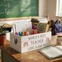 Personalised 'World's Best' Teacher Wooden Crate, thumbnail 1 of 9