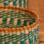 Round Stripe Seagrass Basket, thumbnail 6 of 6