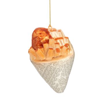 Fish And Chips Shaped Bauble, 2 of 2