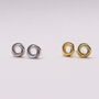 Entwined Circle Earring Studs, thumbnail 4 of 4