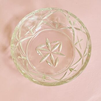 Antique Crystal Cut Glass Lidded Jam Pot / Bonbonniere ~ Seven, 9 of 12