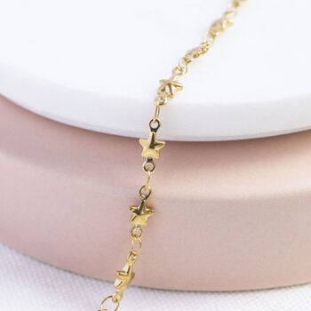 Gold Plated Stars Anklet, 3 of 5