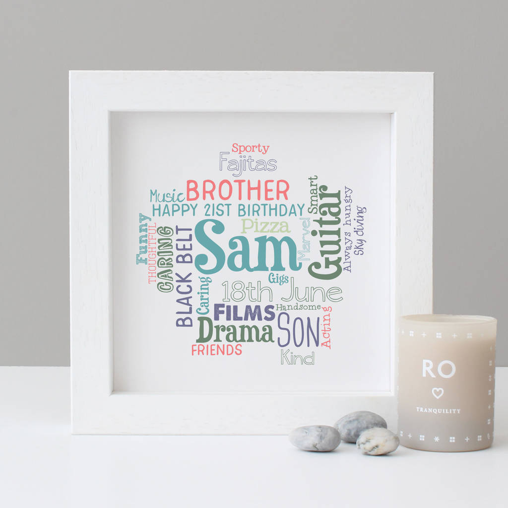 Personalised 21st Birthday Gift For Him By Hope And Love