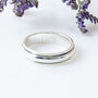 Personalised Slim Spinner Ring In Sterling Silver, thumbnail 5 of 12