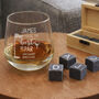 Personalised Best By Par Glass And Whisky Stones, thumbnail 2 of 4