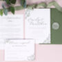 Delicate Foliage Wedding Invitations, thumbnail 4 of 5