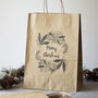 Large Kraft Gift Bags Merry Christmas X Six, thumbnail 1 of 5