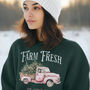 Retro Farm Fresh Christmas Tree Jumper, thumbnail 2 of 3