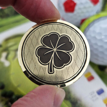 Lucky Four Leaf Clover Golf Ball Marker, 3 of 10