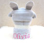 Personalised Sweet Pea Bunny Baby Towel, thumbnail 4 of 8