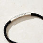 Men’s Cord Personalised ID Bracelet, thumbnail 3 of 5