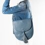 Denim Blue Soft Tassel Large Ladies Saddlebag, thumbnail 1 of 8