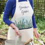 Personalised Garden Apron With Watercolour Print, thumbnail 1 of 3