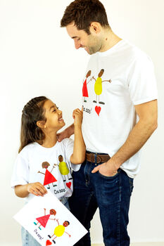 Personalised Men's T Shirt With A Child's Drawing, 5 of 7