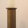 Antique Brass Dinner Candlestick, thumbnail 7 of 8