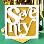 Papercut 70th Birthday Card, thumbnail 1 of 4
