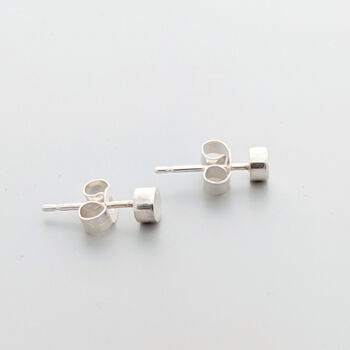 Recycled Silver Dot Earrings, 2 of 5