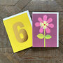Mini Pink Flower Greetings Card, thumbnail 3 of 3