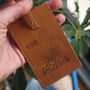 Personalised Great Outdoors Leather Luggage Tag, thumbnail 1 of 7
