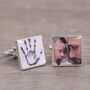 Personalised Dad Photo Cufflinks, thumbnail 1 of 2