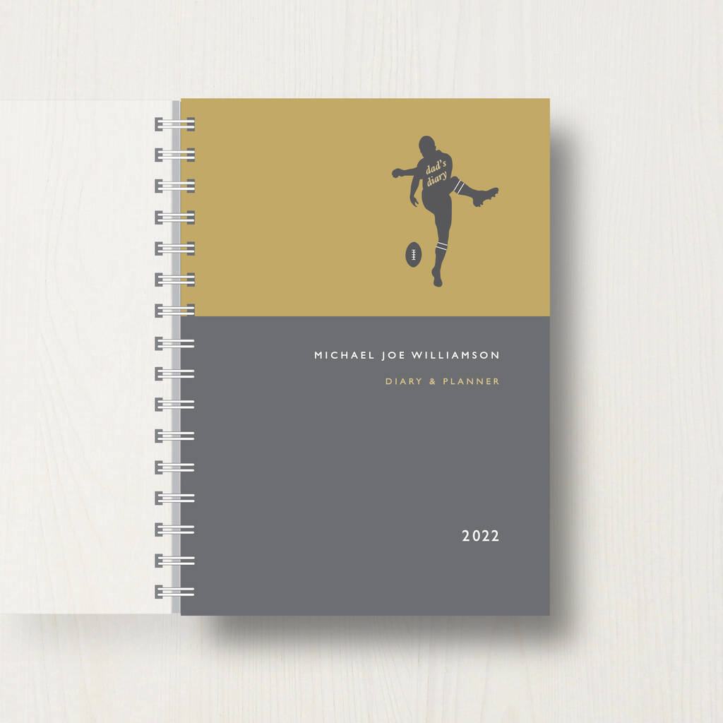 Personalised 2022 Diary For Rugby Lovers, 1 of 10