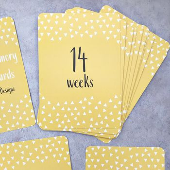 Mustard Pregnancy Milestone Moments Cards, 3 of 3