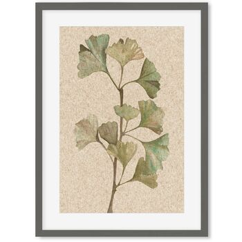 Vintage Botanical Leaf Art Print, 3 of 6