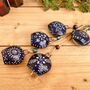 Midnight Blue Bell Wind Chime Boho Home And Garden Decor, thumbnail 7 of 8