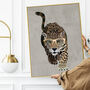 Custom Personalised Jaguar Wearing Glasses Art Print, thumbnail 3 of 8