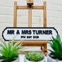 Personalised Wedding Gift Surname Wooden Roadsign, thumbnail 2 of 12