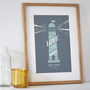'Love Shine Bright' Personalised Lighthouse Print, thumbnail 2 of 5