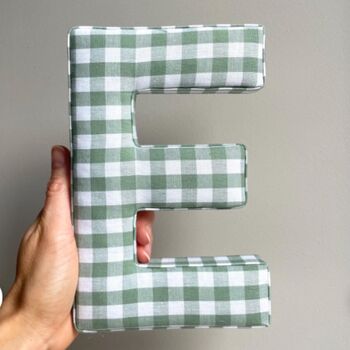 Sage Green Fabric Letters, 7 of 8