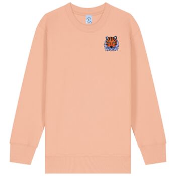 Childrens Organic Cotton Tiger Sweatshirt, 11 of 12