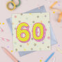 '60th' Birthday Card, thumbnail 1 of 2