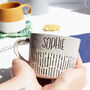 Personalised Stoneware Hand Engraved Mug, thumbnail 2 of 3