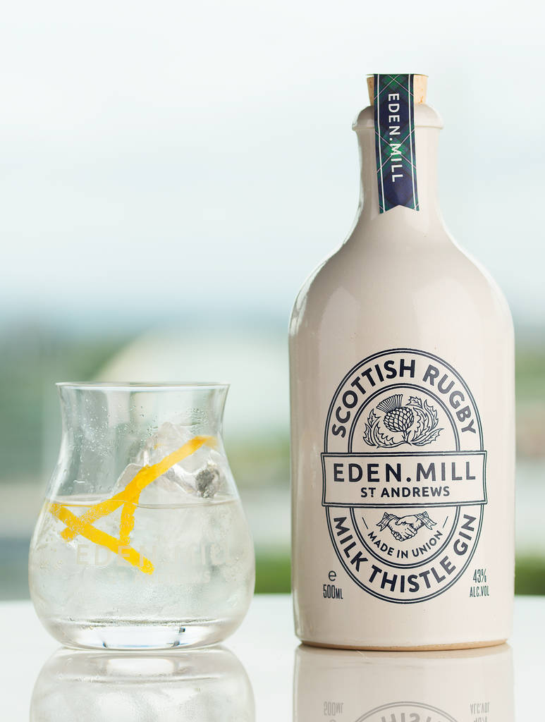 scottish rugby gin gift box by eden mill st andrews