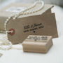 Wedding Names And Date Rubber Stamp, thumbnail 2 of 5