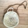 Cross Body Round Handmade Basket With/ Without Pom Pom, thumbnail 5 of 6