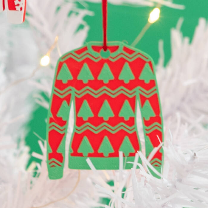 Christmas Jumper Tree Decoration By Made Happy