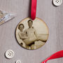 Personalised Favourite Vintage Photo Wooden Bauble, thumbnail 4 of 10