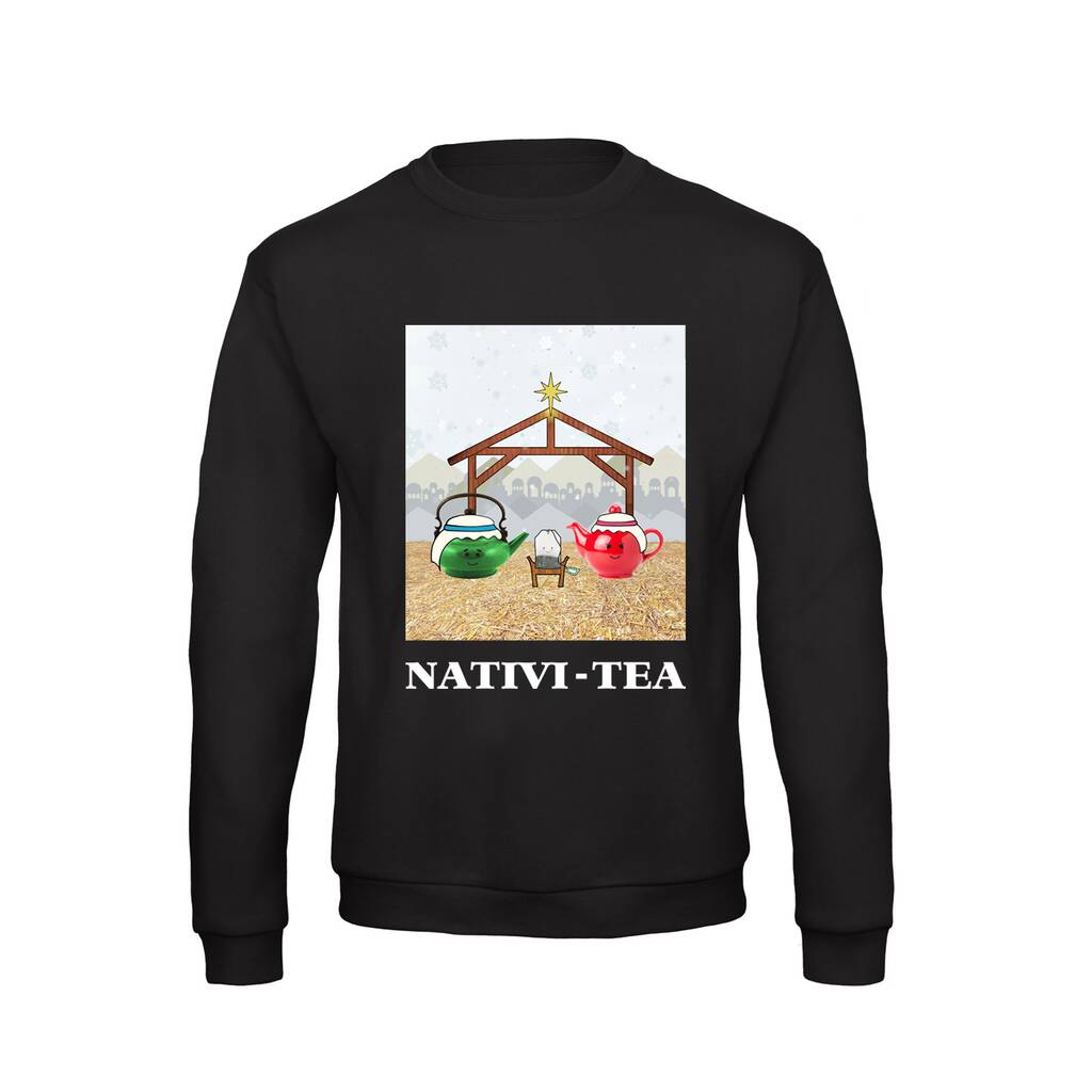 Funny Tea Christmas Jumper