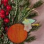 Glass Clementine Christmas Ornaments Keepsake, thumbnail 3 of 4