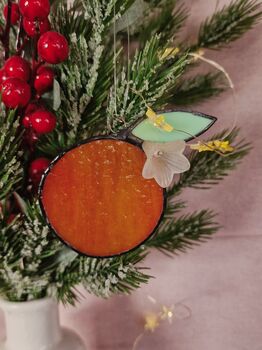 Glass Clementine Christmas Ornaments Keepsake, 3 of 4