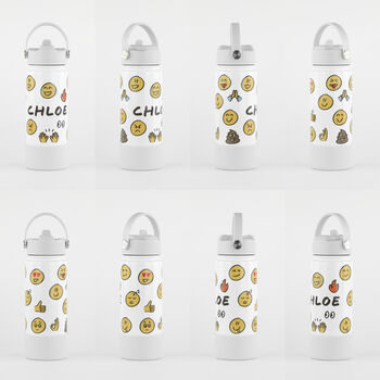Personalised Insulated Emoji Bottle School Travel, 2 of 3